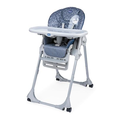 Polly Easy Highchair (Pinguin, Blue)